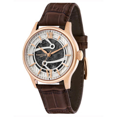 EARNSHAW BAUER Automatic Skeleton Round Dial Men's Watch- ES-8801-02