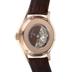 EARNSHAW BAUER Automatic Skeleton Round Dial Men's Watch- ES-8801-02