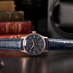 Earnshaw BAUER Skeleton Automatic Rose Gold Round Dial Men's Watch -  ES-8801-03