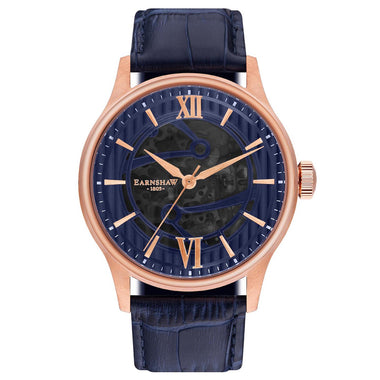 Earnshaw BAUER Skeleton Automatic Rose Gold Round Dial Men's Watch -  ES-8801-03