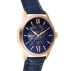 Earnshaw BAUER Skeleton Automatic Rose Gold Round Dial Men's Watch -  ES-8801-03