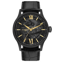 Earnshaw BAUER Skeleton Automatic Black Round Dial Men's Watch -  ES-8801-04