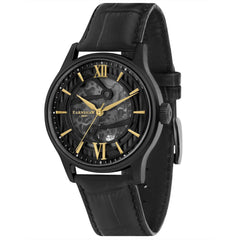 Earnshaw BAUER Skeleton Automatic Black Round Dial Men's Watch -  ES-8801-04