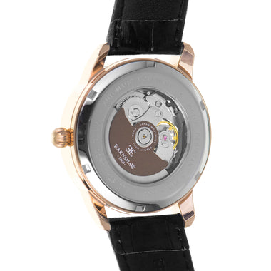 EARNSHAW LONGITUDE Analogue Black Round Dial Men's Watch- ES-8803-03