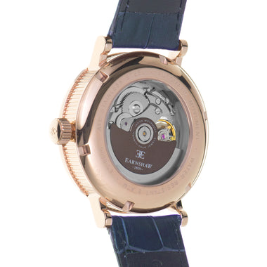 EARNSHAW BEAUFORT Automatic Skeleton Blue Round Dial Men's Watch- ES-8806-03