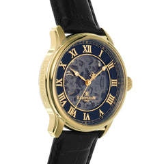 EARNSHAW LONGITUDE Automatic Skeleton Black Round Dial Men's Watch- ES-8807-02