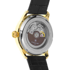 EARNSHAW LONGITUDE Automatic Skeleton Black Round Dial Men's Watch- ES-8807-02