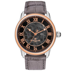 Earnshaw LONGITUDE Skeleton Automatic Black Round Dial Men's Watch -  ES-8807-04