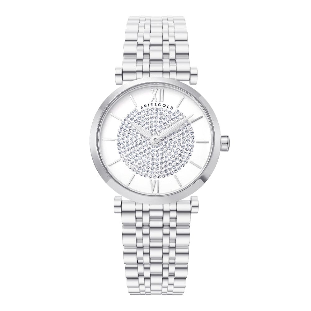 Aries Gold Heritage Silver Round Dial Women's Watch - L R68Q S-SD