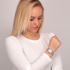 OUI & ME Coquette Analog Blue Round Dial Women's Watch- ME010281