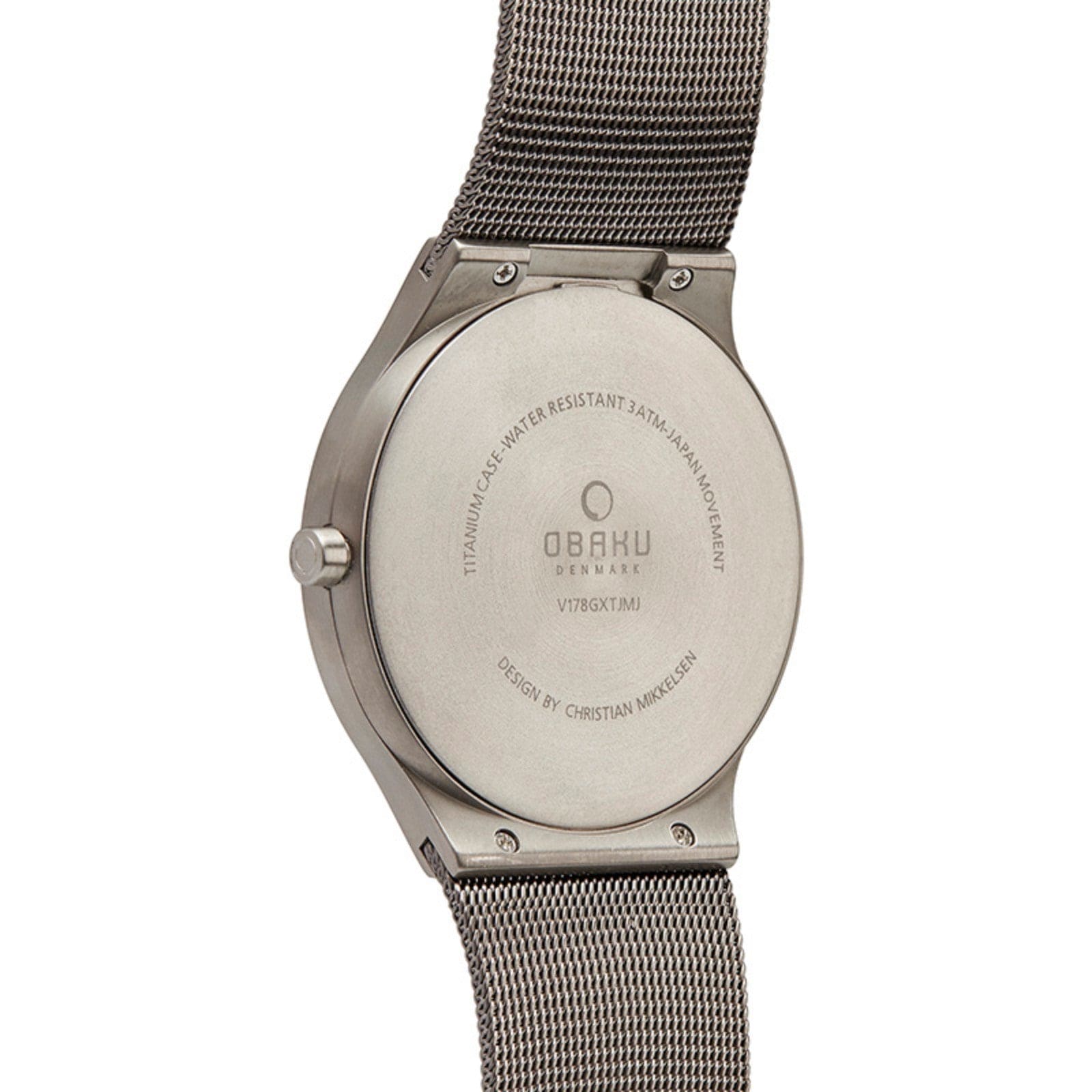 Obaku Rolig Titanium Men Watch - V178GXTJMJ