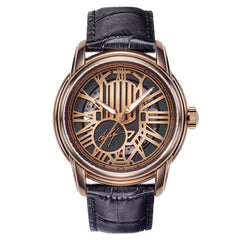 ARIES GOLD Aaron Yan Limited Edition Automatic Skeleton Watch with Sapphire Glass For Men- AAYAN1120 RG-BKRG