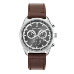 JACQUES DU MANOIR Apollo Swiss Made Chronograph Grey Round Dial Men's Watch- AP.02