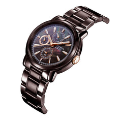ARIES GOLD Contender Multifunction MOP Dial Watch with Sapphire Glass For Women- B 7302 CF-BKRG
