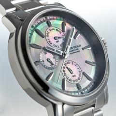 ARIES GOLD Contender Multifunction Watch with Sapphire Glass For Women- B 7302 S-MOP