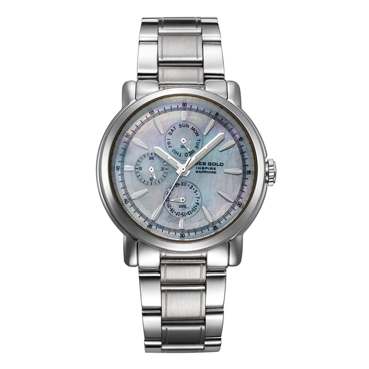 ARIES GOLD Contender Multifunction Watch with Sapphire Glass For Women- B 7302 S-MOP