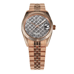 ARIES GOLD Heritage Swiss Quartz Crystals Watch with Sapphire Glass For Women- B R68Q FRD-STAR