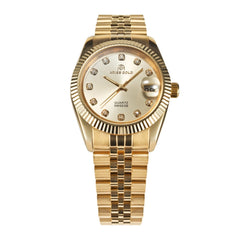 ARIES GOLD Heritage Swiss Quartz Crystals Watch with Sapphire Glass For Women- B R68Q G-G12S