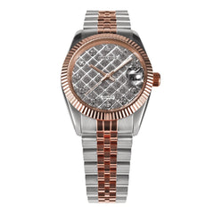 ARIES GOLD Heritage Swiss Quartz Crystals Watch with Sapphire Glass For Women- B R68Q RD-STAR
