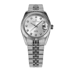 ARIES GOLD Heritage Crystals Swiss Quart Watch with Sapphire Glass For Women's- B R68Q S-12S