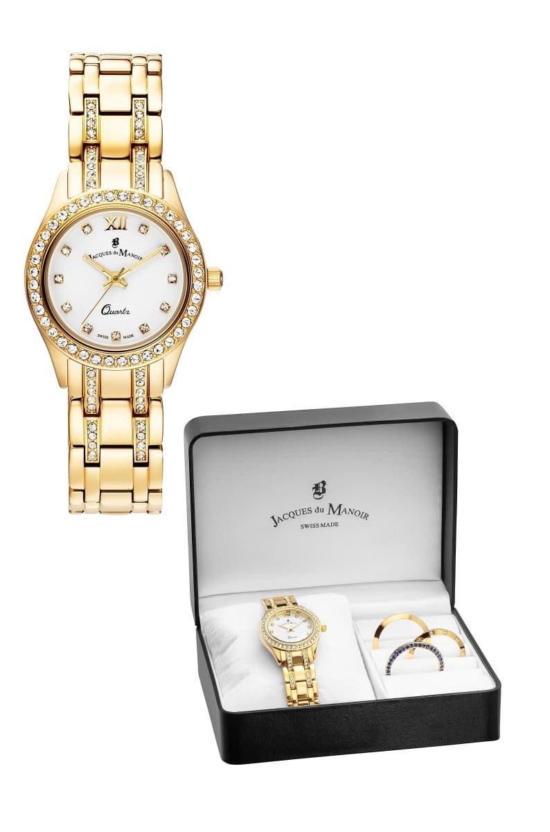 Jacques Du Manior Analog White Round Dial Swiss Made  Women's Watch -  BAG.01