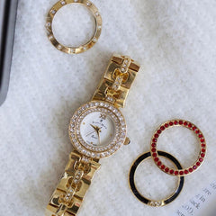 Jacques Du Manoir Royal Swiss Made Analogue White Round Dial Women's Watch With Gift Set  - BAG.11