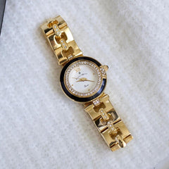 Jacques Du Manoir Royal Swiss Made Analogue White Round Dial Women's Watch With Gift Set  - BAG.11