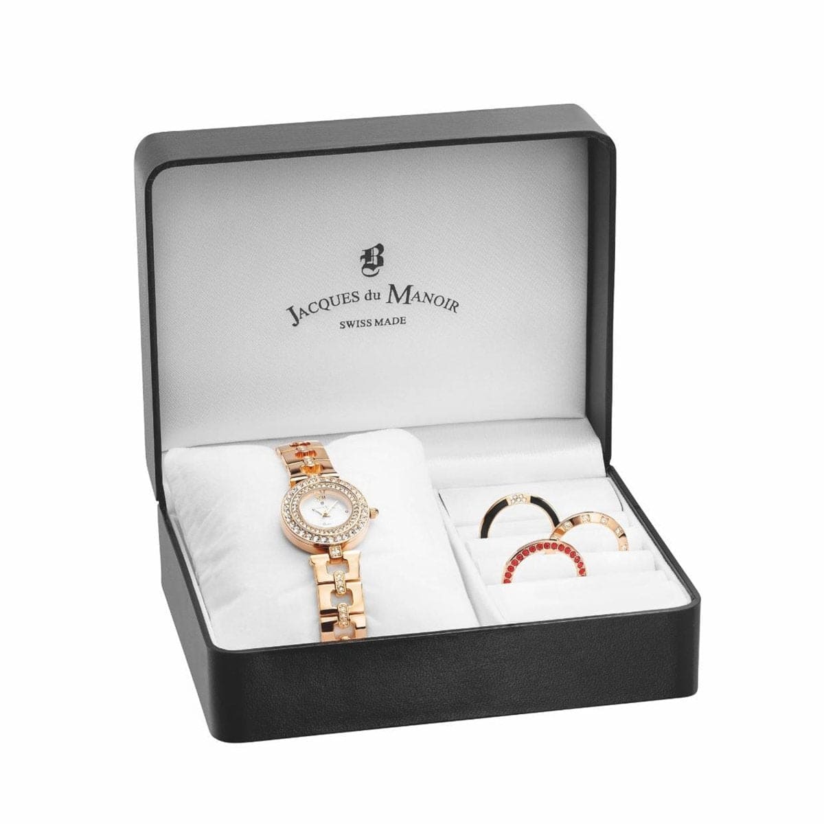 JACQUES DU MANOIR Royal Swiss Made Analogue White Round Dial Women's Watch- BAG.13