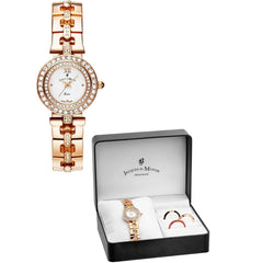JACQUES DU MANOIR Royal Swiss Made Analogue White Round Dial Women's Watch- BAG.13