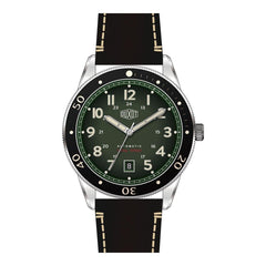 Duxot Velocita Automatic Green Round Dial Men's Watch - DX-2014-01