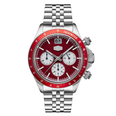 Duxot Accelero Mechanical Red Round Dial Men's Watch - DX-2018-55