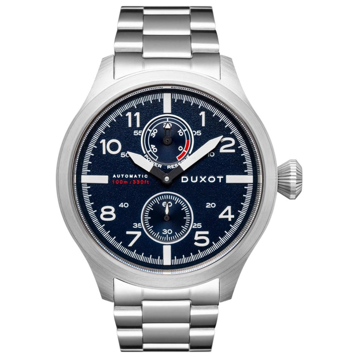 Duxot Altius Mechanical Automatic Blue Round Dial Men's Watch - DX-2020-22