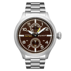 Duxot Altius Mechanical Automatic Brown Round Dial Men's Watch - DX-2020-33