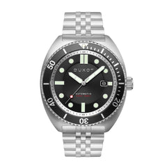 Duxot Tortuga Automatic Black Round Dial Men's Watch - DX-2026-11