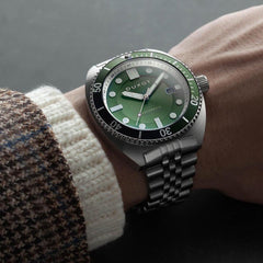 Duxot Tortuga Automatic Green Round Dial Men's Watch - DX-2026-22