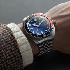 Duxot Tortuga Automatic Blue Round Dial Men's Watch - DX-2026-33