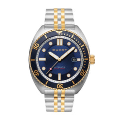 Duxot Tortuga Automatic Blue Round Dial Men's Watch - DX-2026-44