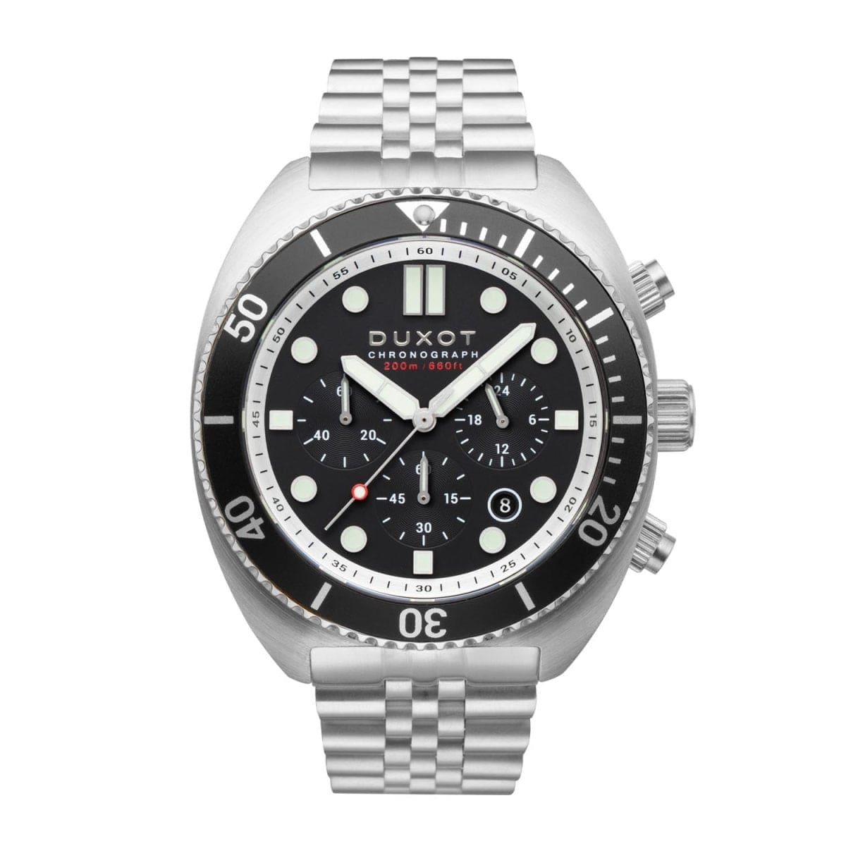 Duxot Tortuga Chronograph Black Round Dial Men's Watch - DX-2027-11