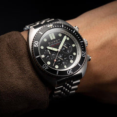 Duxot Tortuga Chronograph Black Round Dial Men's Watch - DX-2027-11