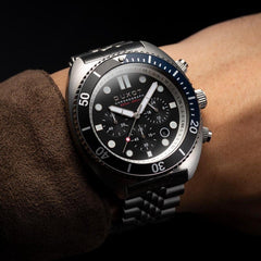 Duxot Tortuga Chronograph Black Round Dial Men's Watch - DX-2027-22