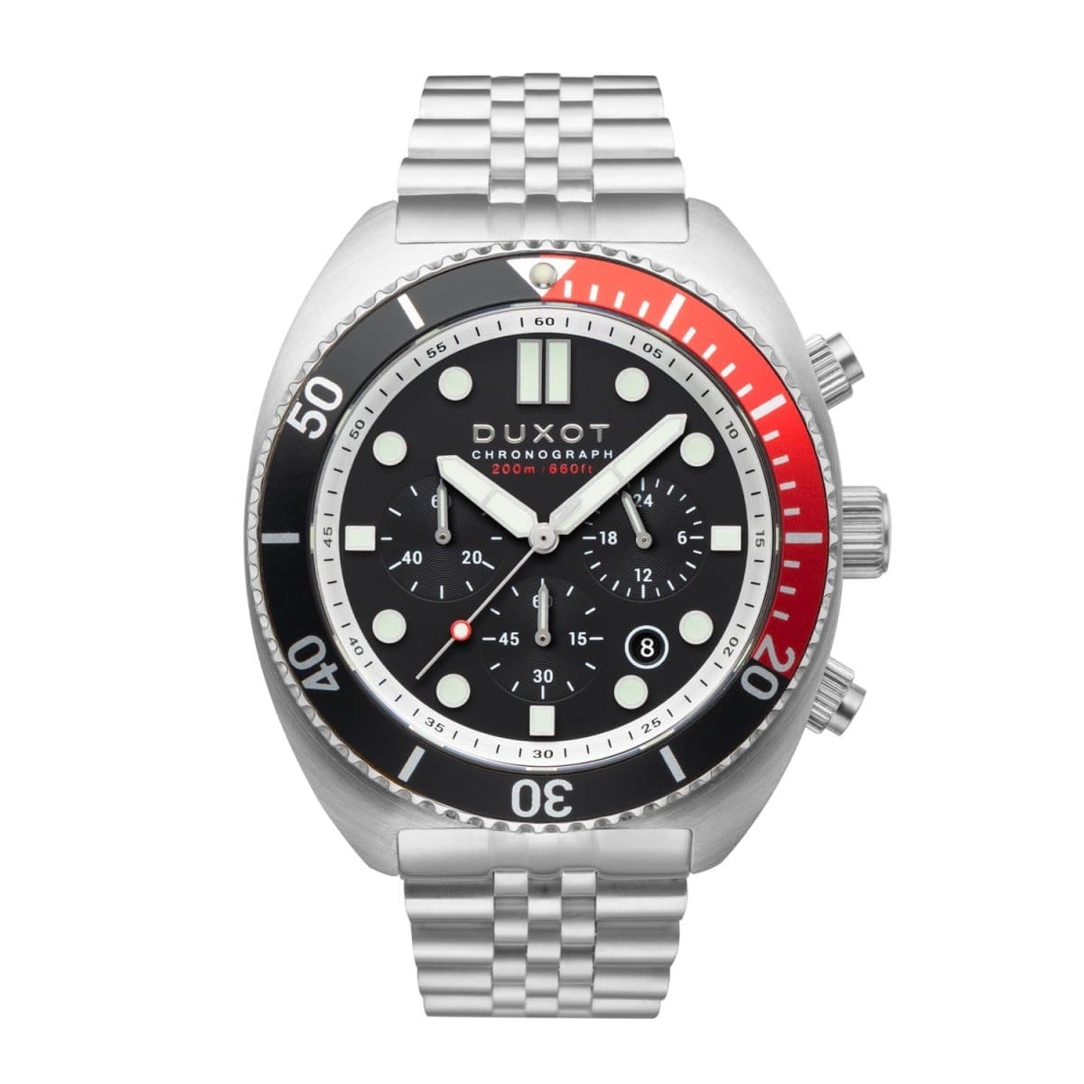 Duxot Tortuga Chronograph Black Round Dial Men's Watch - DX-2027-33