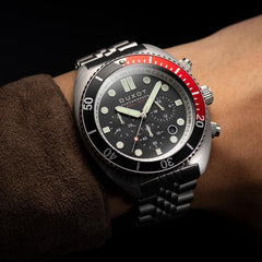 Duxot Tortuga Chronograph Black Round Dial Men's Watch - DX-2027-33