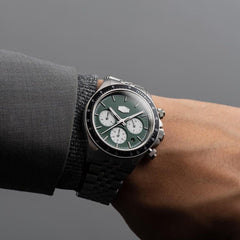 Duxot Accelero Chronograph Green Round Dial Men's Watch - DX-2028-11