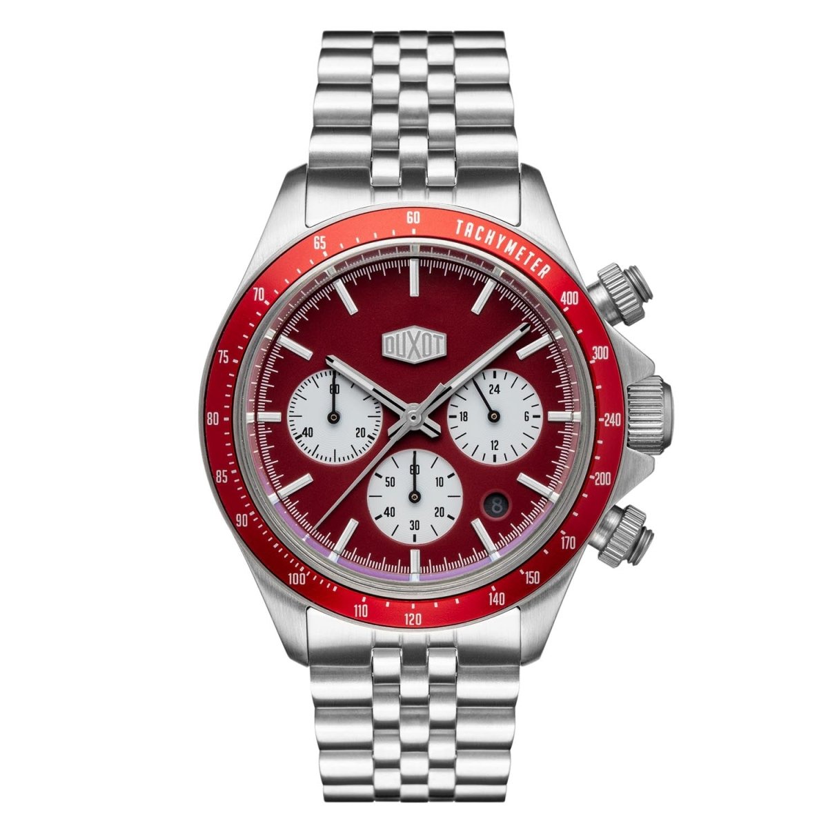 Duxot Accelero Chronograph Red Round Dial Men's Watch - DX-2028-22