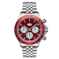 Duxot Accelero Chronograph Red Round Dial Men's Watch - DX-2028-22