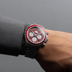 Duxot Accelero Chronograph Red Round Dial Men's Watch - DX-2028-22