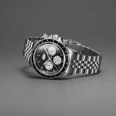 Duxot Accelero Chronograph Black Round Dial Men's Watch - DX-2028-33