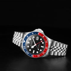 Duxot Altlantica GTM Black Round Dial Men's Watch - DX-2034-22