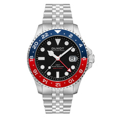 Duxot Altlantica GTM Black Round Dial Men's Watch - DX-2034-22