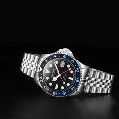 Duxot Altlantica GTM Black Round Dial Men's Watch - DX-2034-33